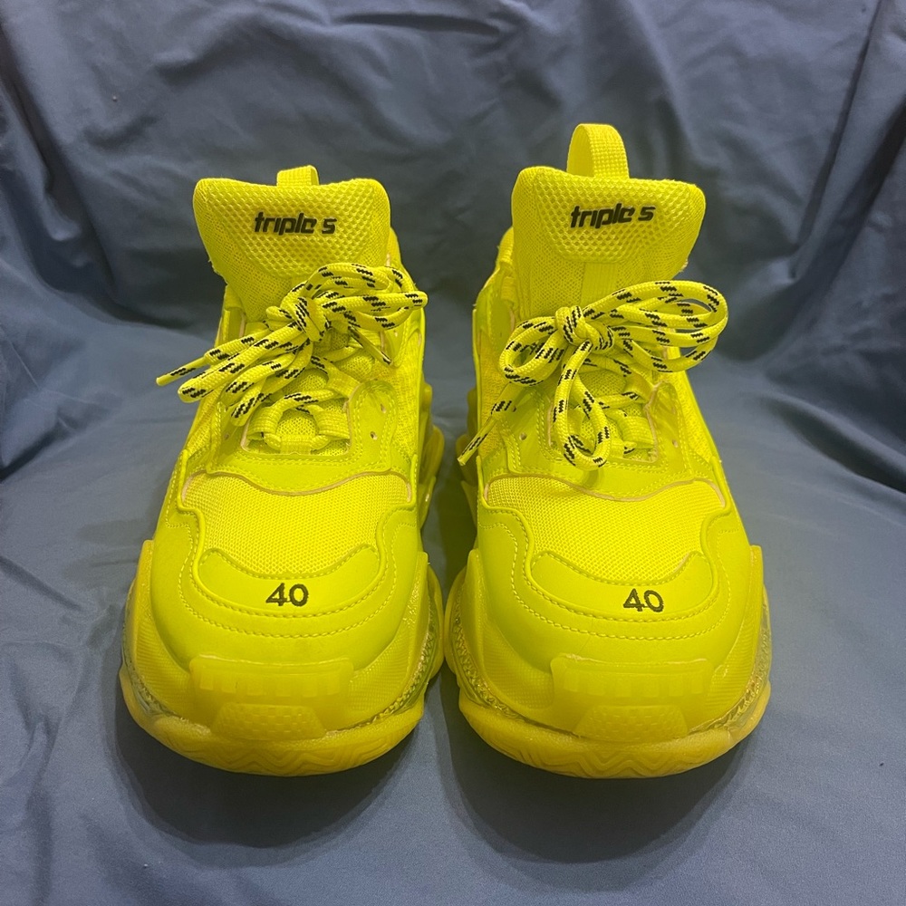 Men’s size 40 Balenciaga’s neon yellow